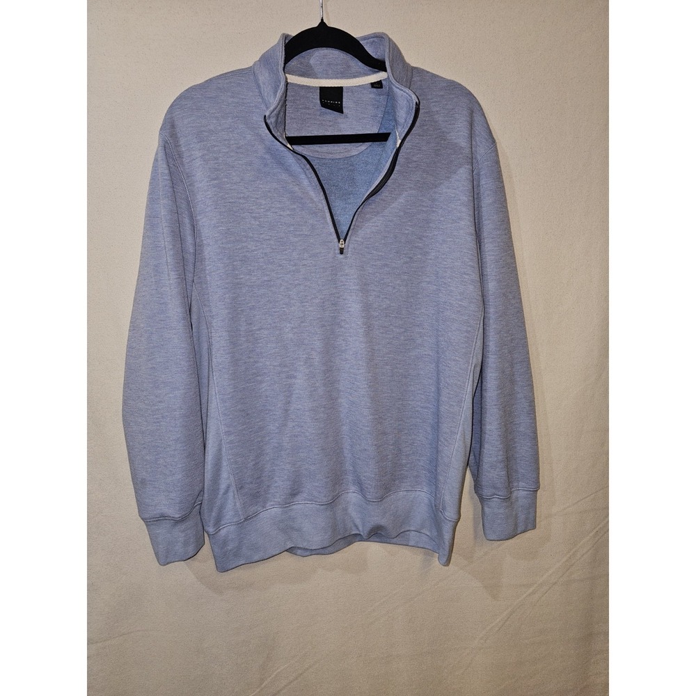 Dunning Golf Pullover Mens Large Blue Quarter Zip Performance